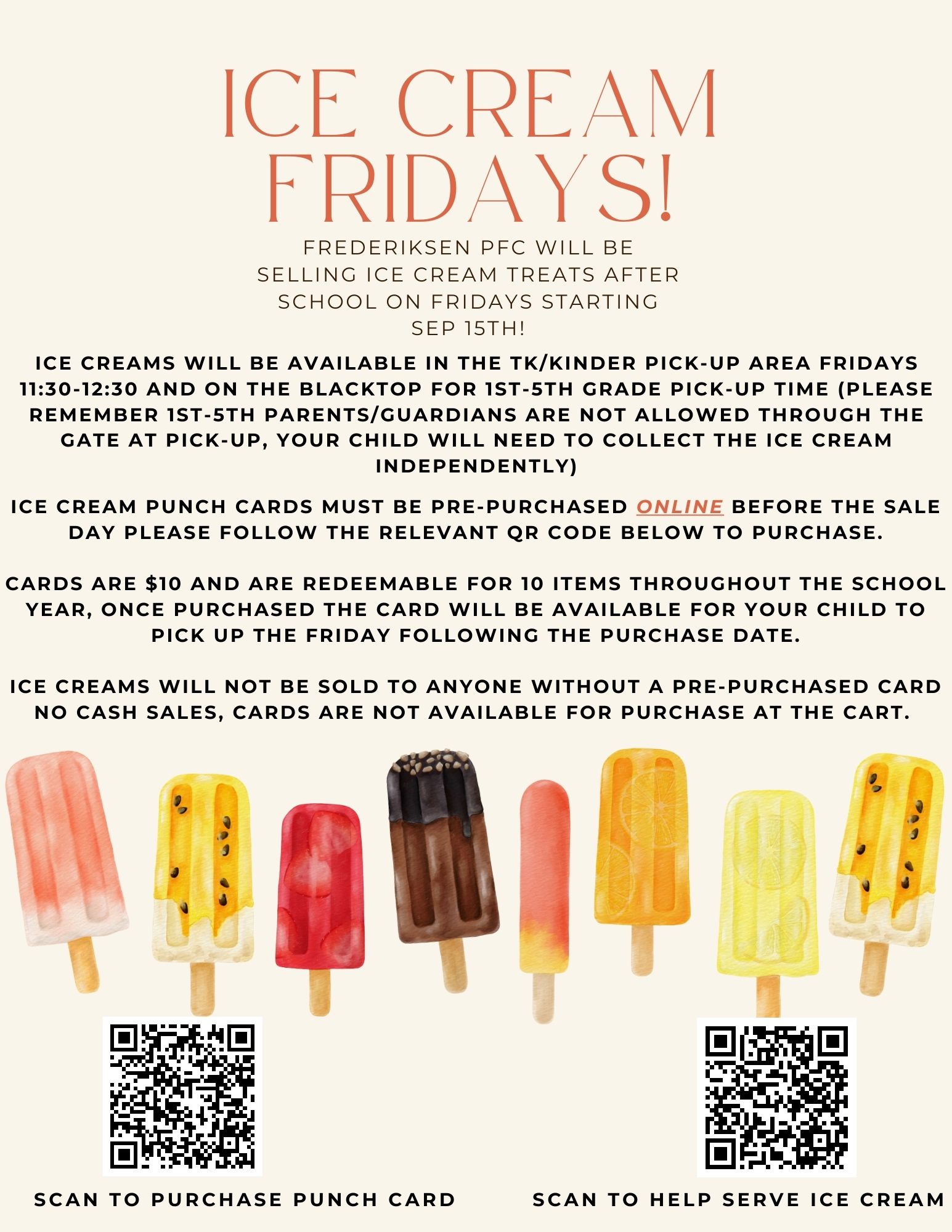 Ice Cream Friday’s!