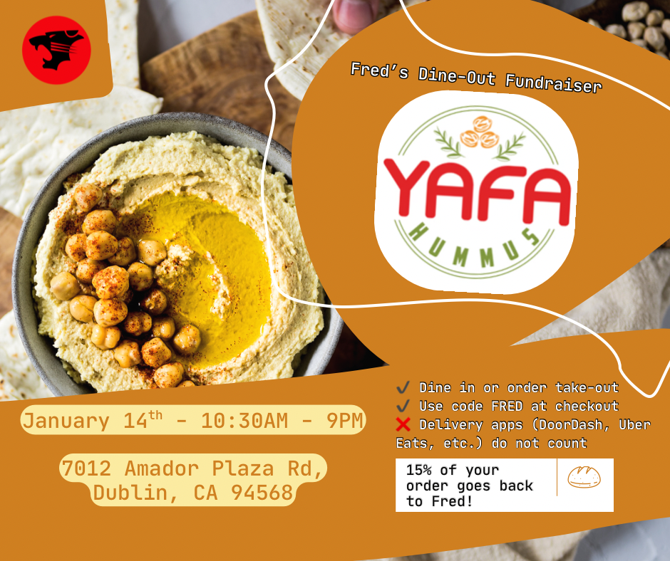 Dine Out for Fred at YAFA Hummus!